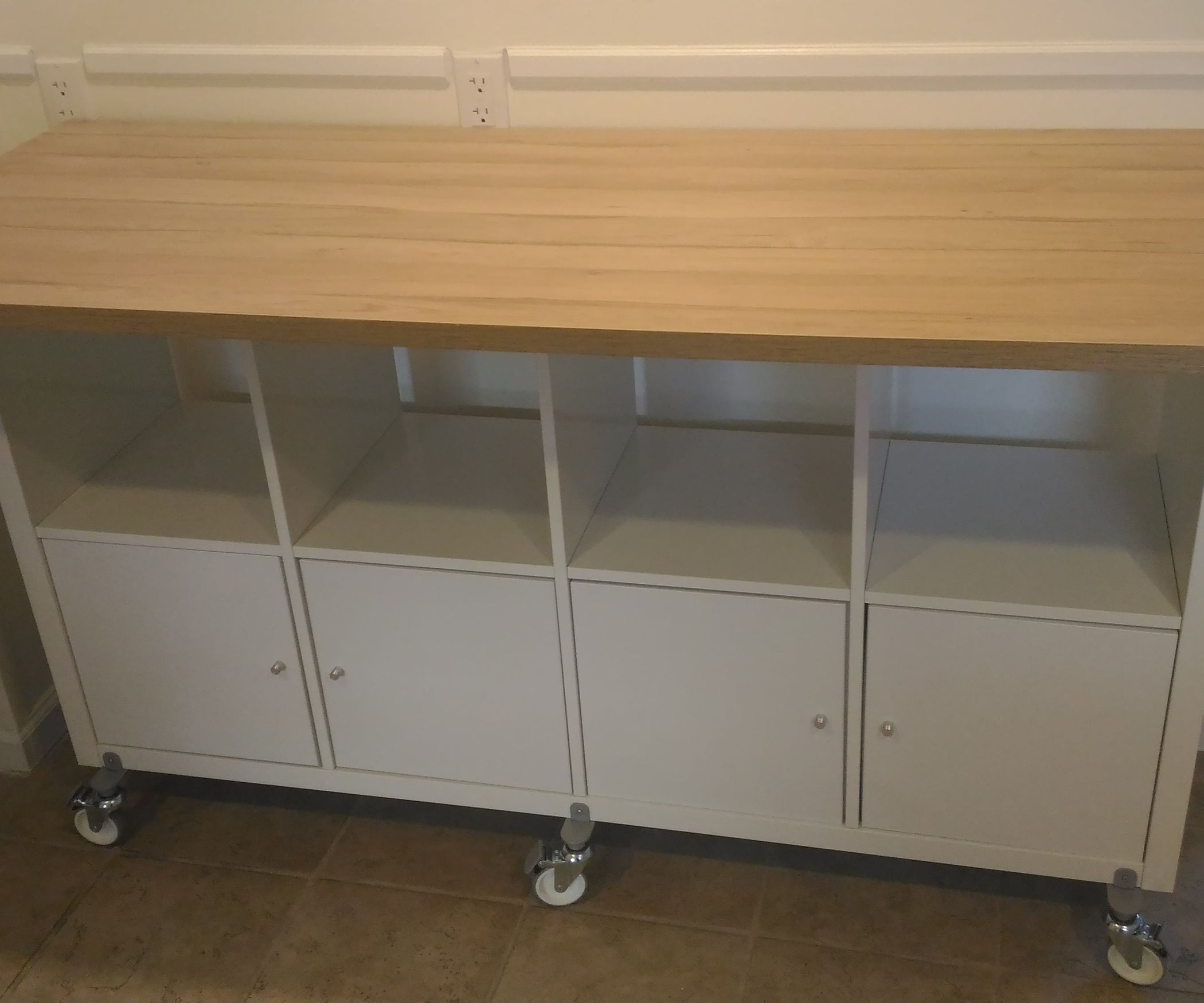Ikea Hack Kallax/Ekbacken Kitchen Island 4 Steps (with Pictures