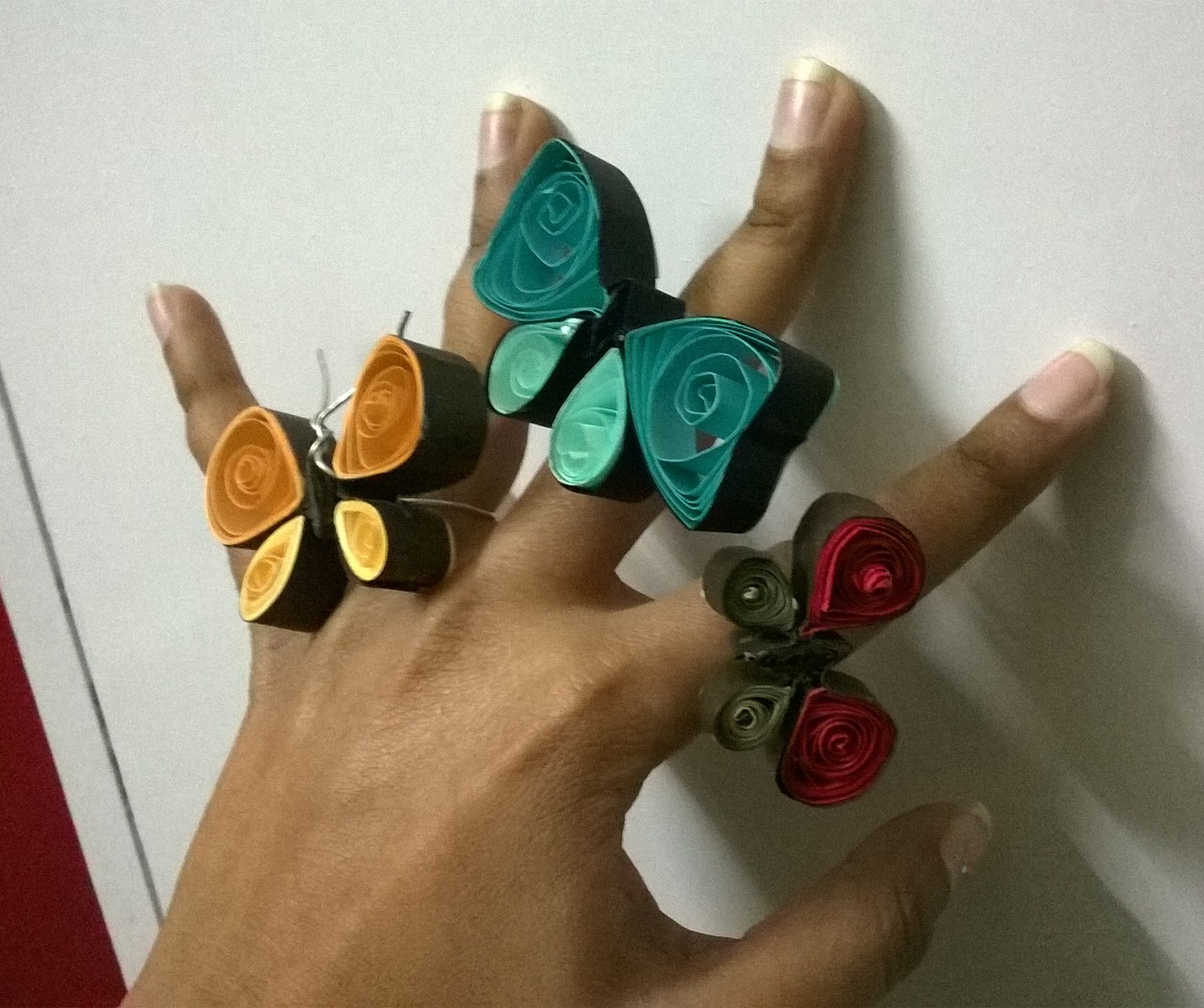 Quilled Butterfly Rings 10 Steps (with Pictures) Instructables