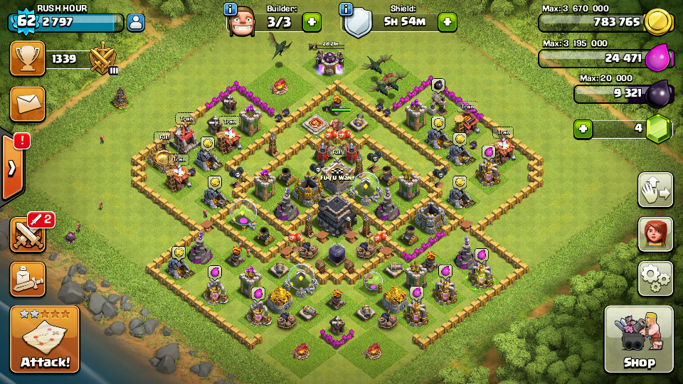 Easy Way To Help Upgrade Your Rushed Clash Of Clans Base 3 Steps Instructables
