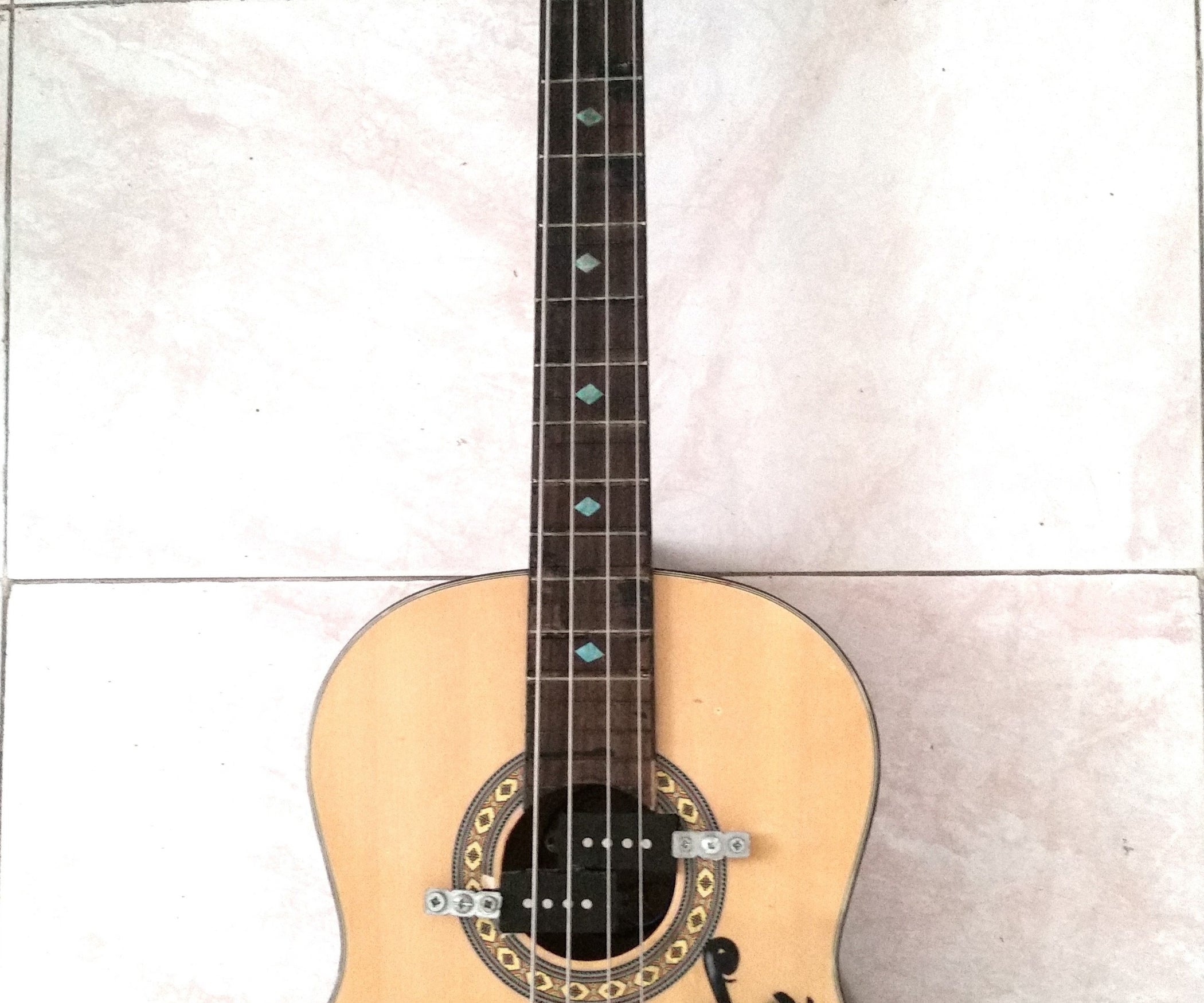 Acoustic Guitar to Electric Bass Guitar Conversion 5 Steps Instructables
