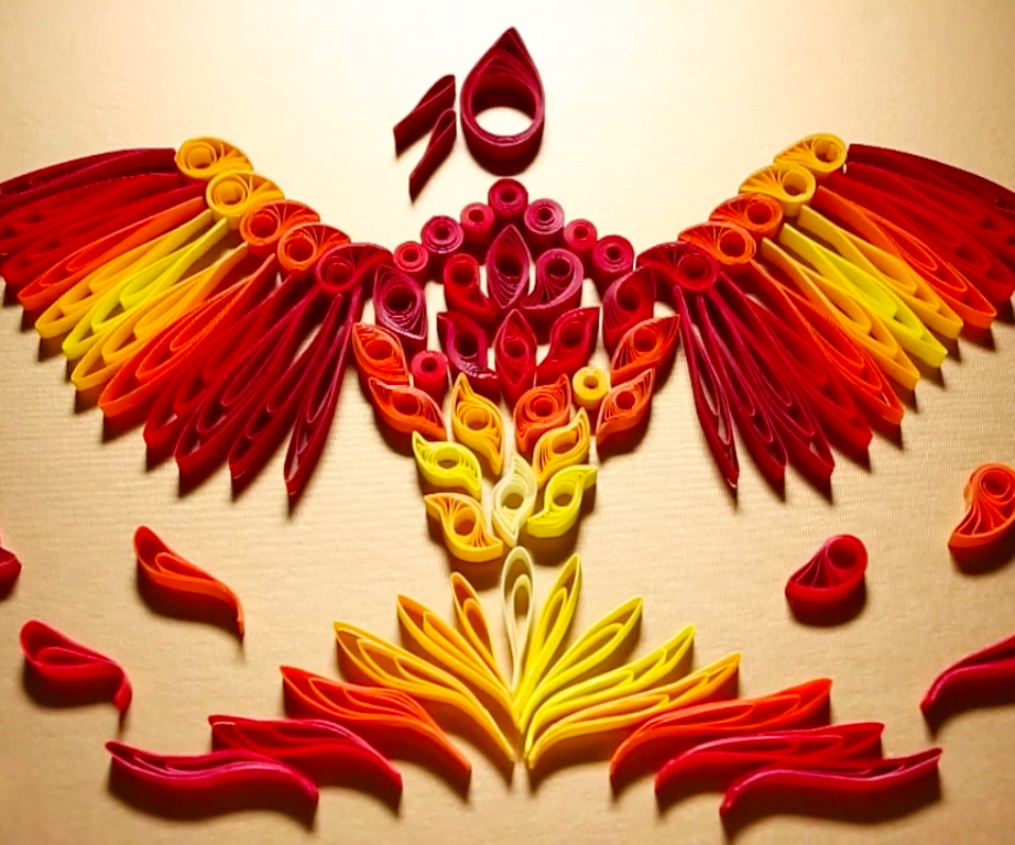 QUILLING ART 6 BASIC SHAPES & PHOENIX 7 Steps (with Pictures