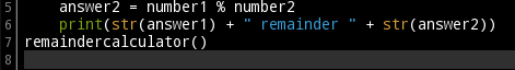 Simple Remainder Calculator in Python 3 | Trybotics