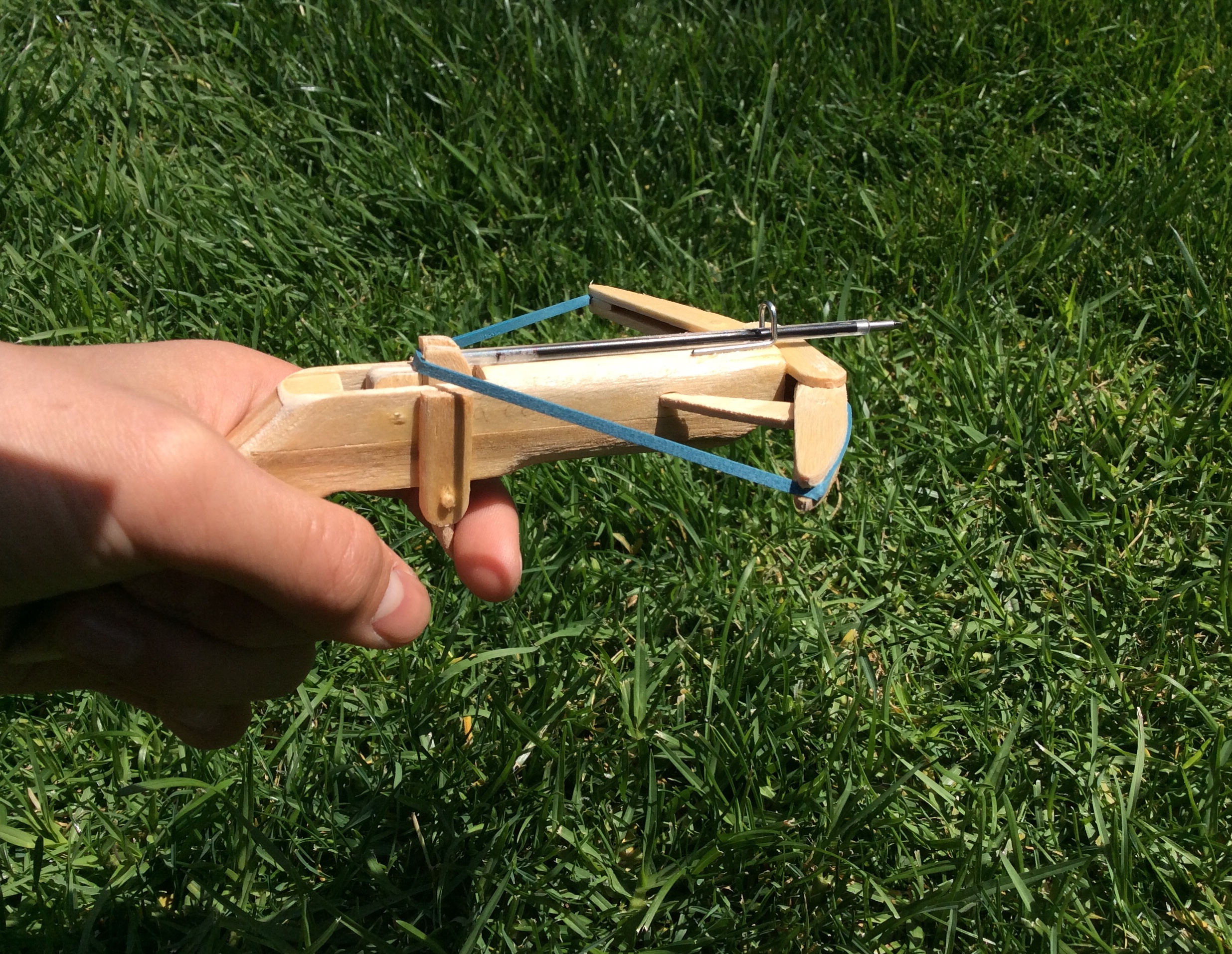 Popsicle Stick Folding XBow 5 Steps