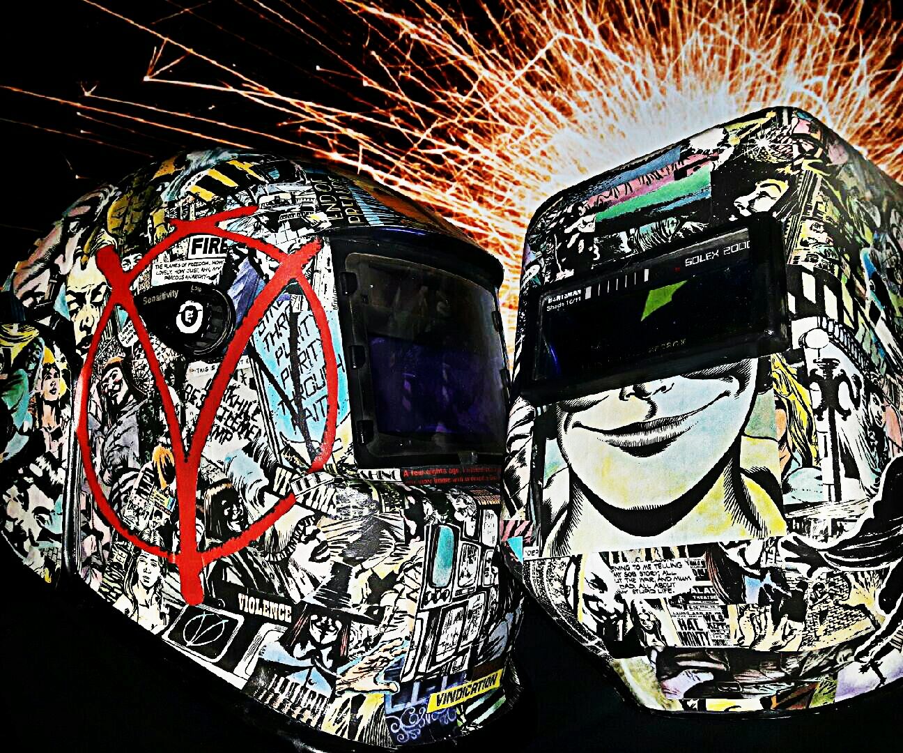 Custom Comic Theme Welding Helmet 14 Steps (with Pictures