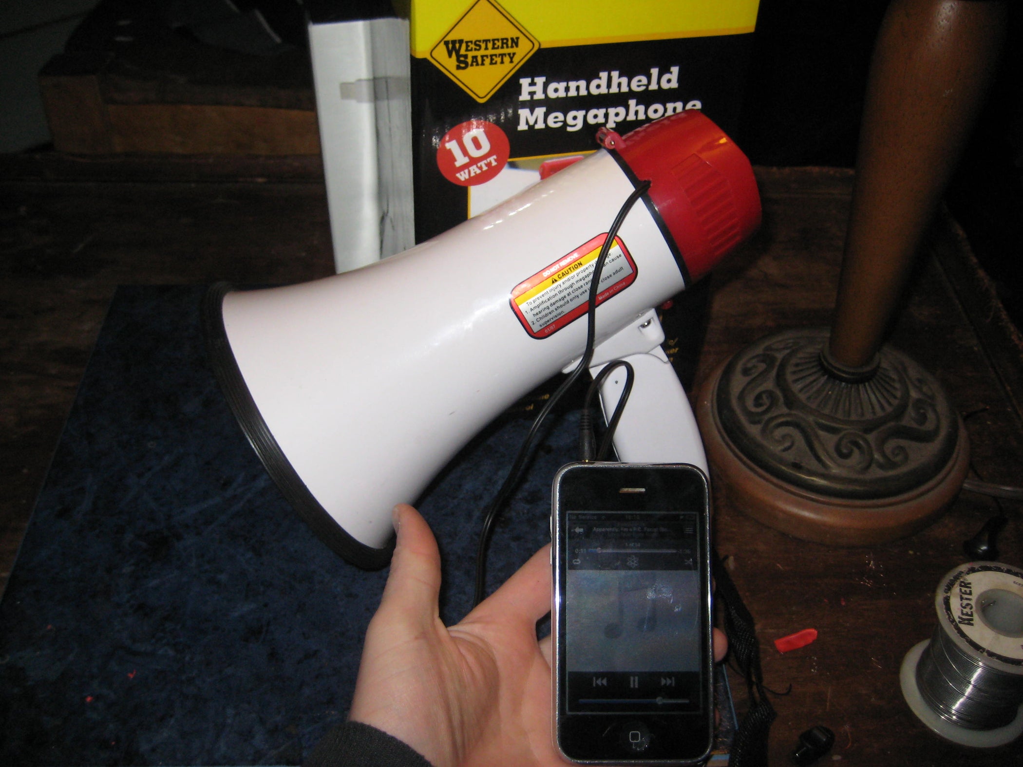 Add an Audio Input to a Megaphone 5 Steps Instructables