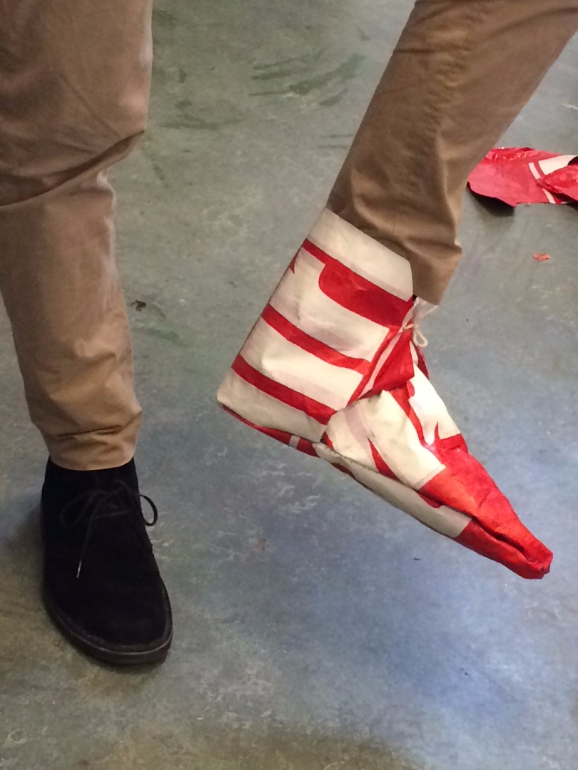 plastic bag shoe covers