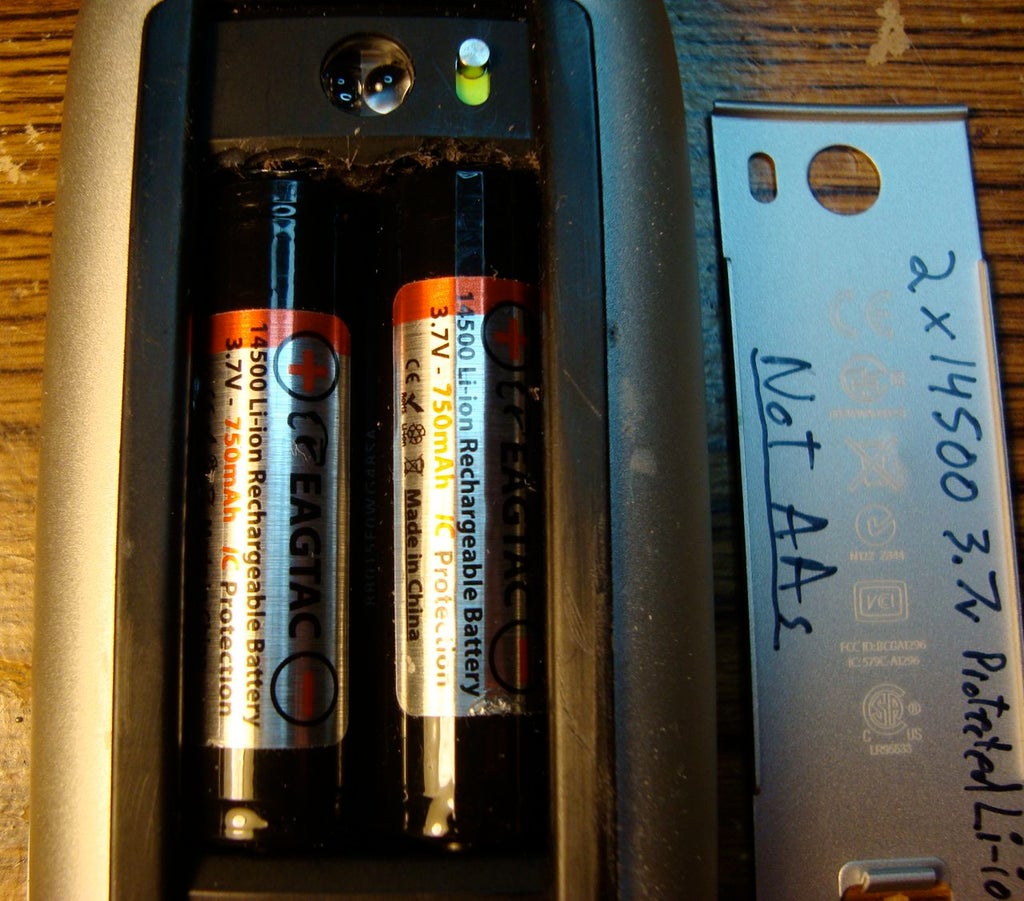 Magic Mouse A1296 14500 Rechargeable 3 7v Li Ion Conversion 4 Steps Instructables