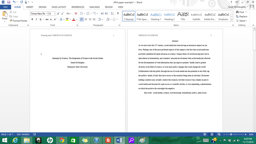 Apa Table Template Word Database