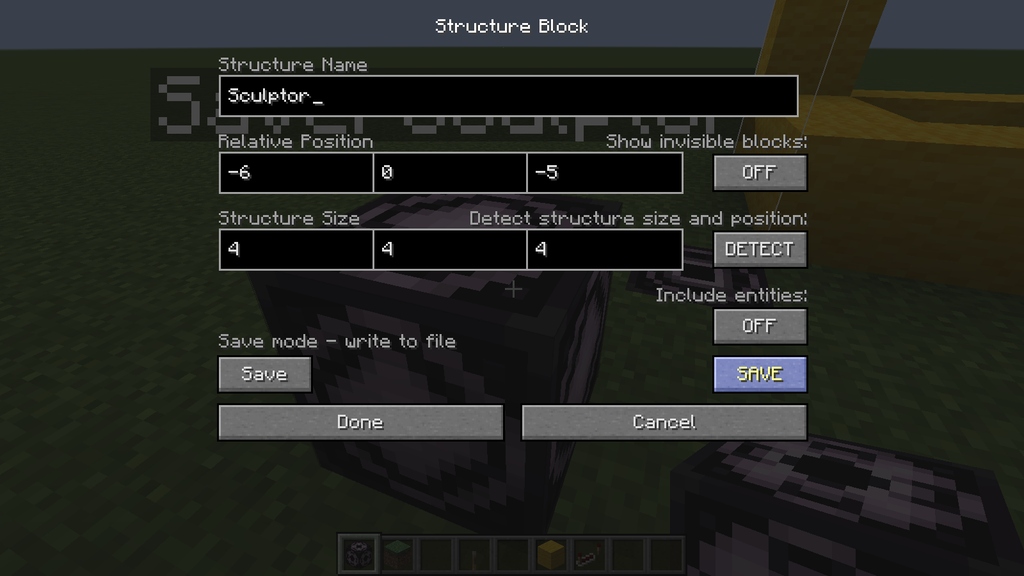 How To Use Structure Blocks For Building 7 Steps Instructables