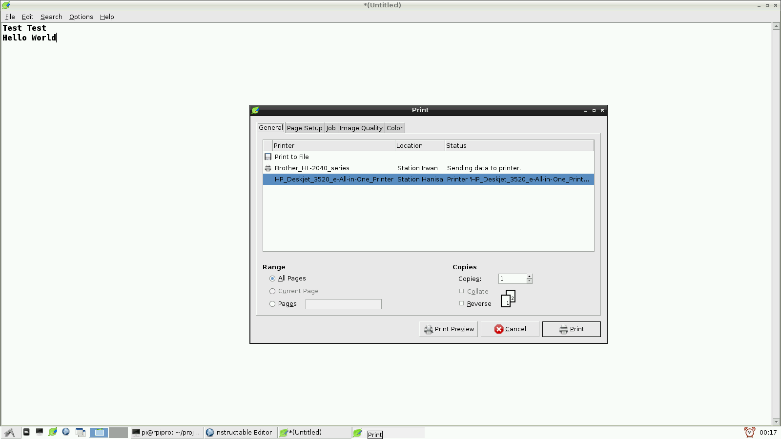 Enable Raspberry Pi to Print to Networked Printers and Print Servers