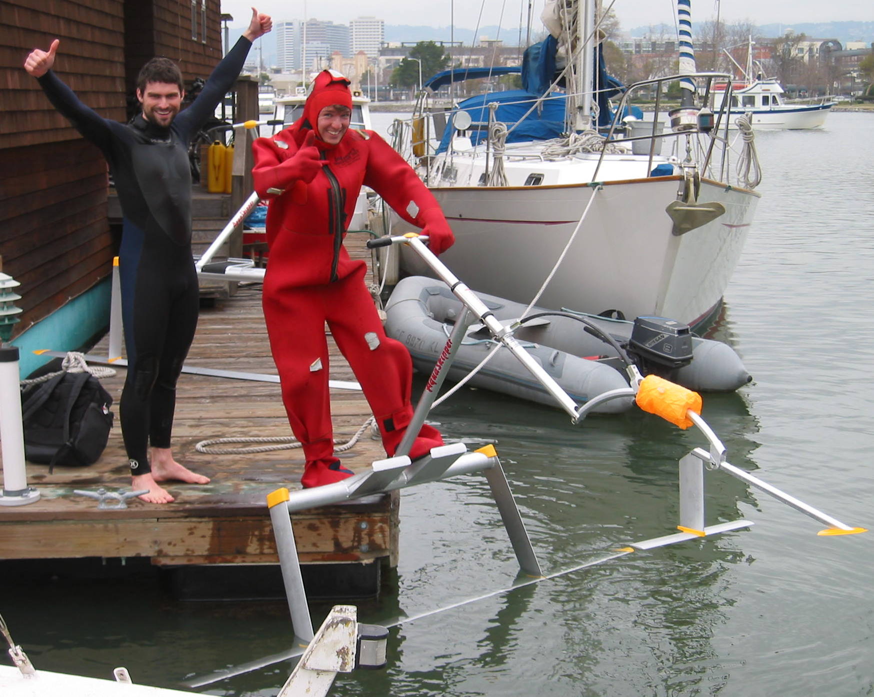 How to "Fly" a Human Powered Hydrofoil - the "Aquaskipper ...