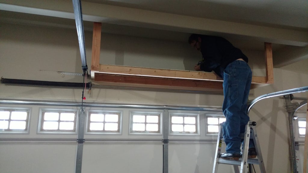 Over Garage Door Hidden Shelving 5 Steps With Pictures Instructables