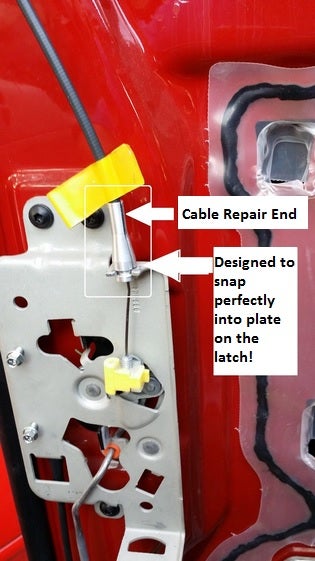How To Repair Broken Ford Door Latch And Cables On Ford F Series Truck E Series Van Ranger Excursion Expedition And Navigator 3 Steps Instructables