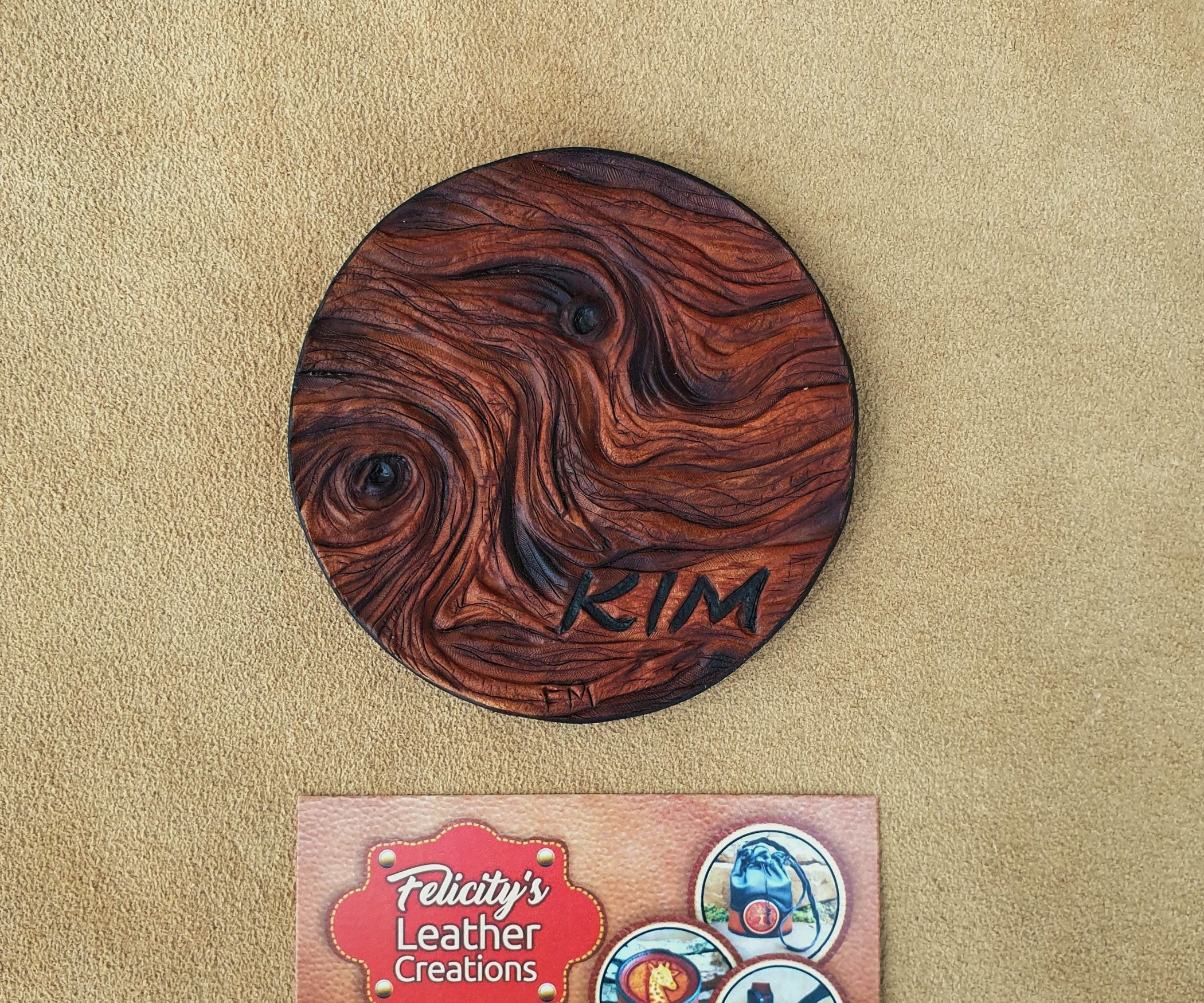 LEATHER COASTER WITH WOOD EFFECT 7 Steps (with Pictures) Instructables