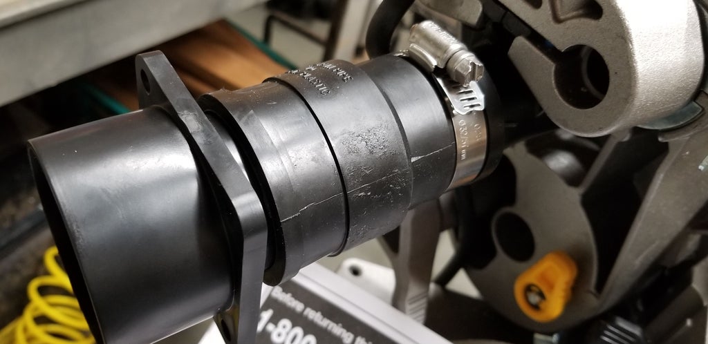 My Home Made Shop Vac Adapter For Dewalt Dws779 Dws780 Miter Saw 6 Steps Instructables