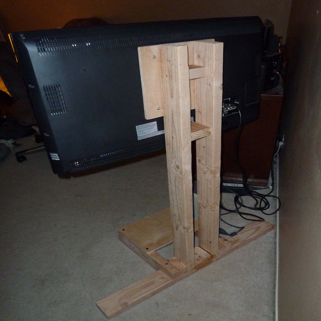 10 LCD TV Floor Stand 4 Steps Instructables