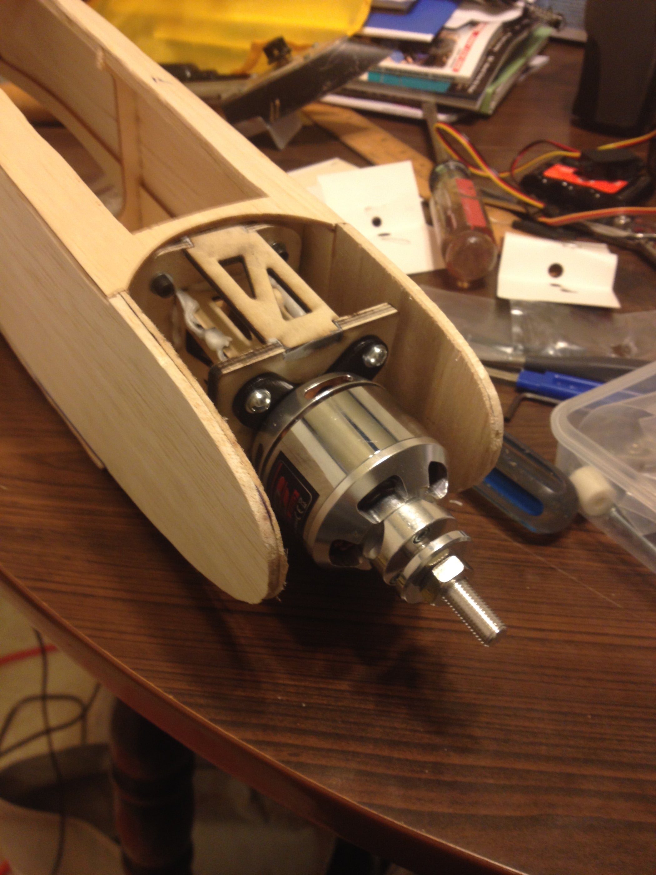 Motor Mount Box for Radio Control Airplane. I Made It at 9 Steps Instructables