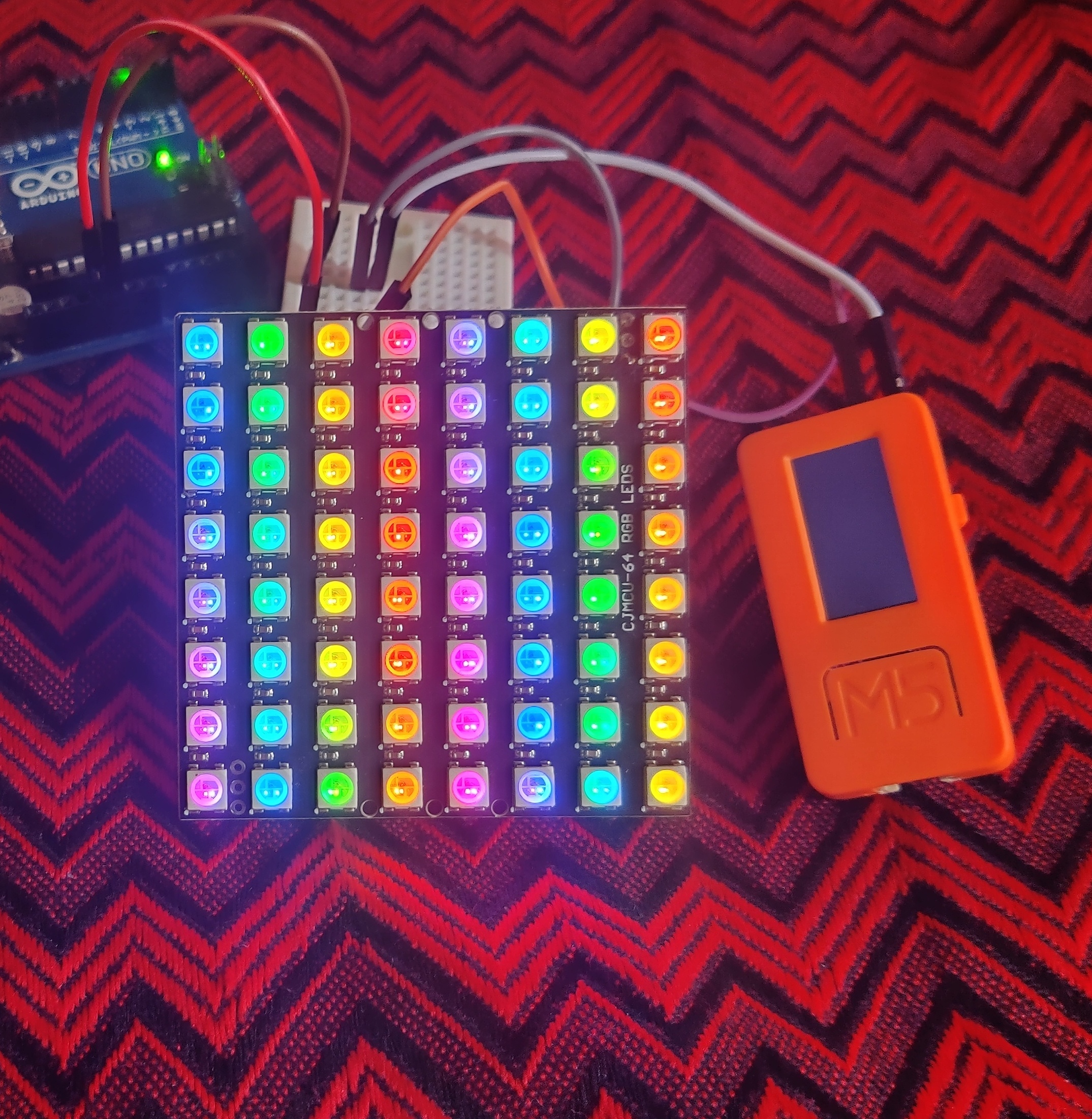 Neopixel Ws2812 Rainbow LED Glow With M5stickC Trybotics