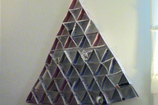 Card Pyramid Stuff Holder 3 Steps With Pictures Instructables