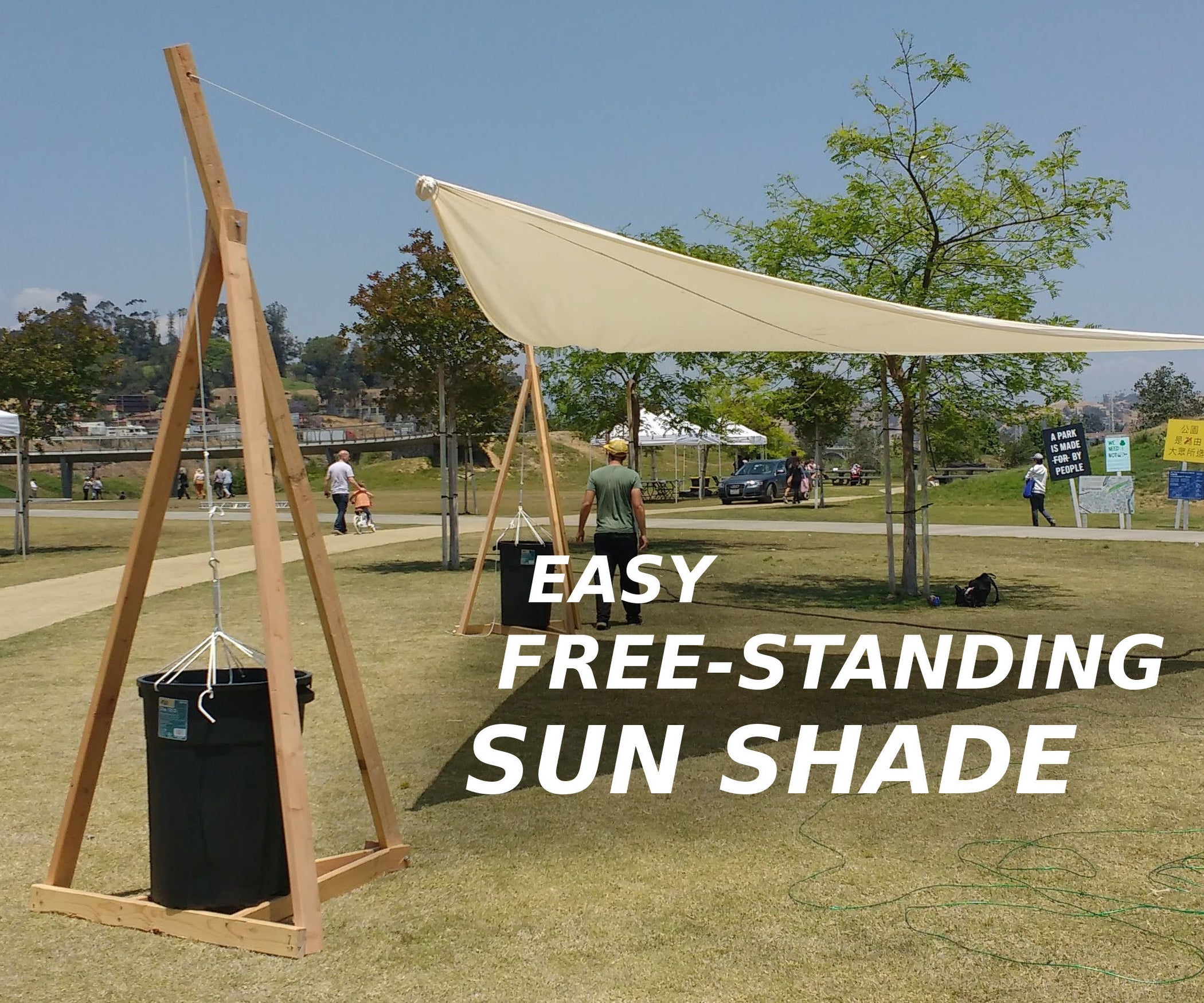 Easy FreeStanding Sun Shade 6 Steps (with Pictures)