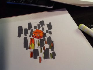How To Draw A Minecraft Blaze A Minecraft Series 4 Steps Instructables