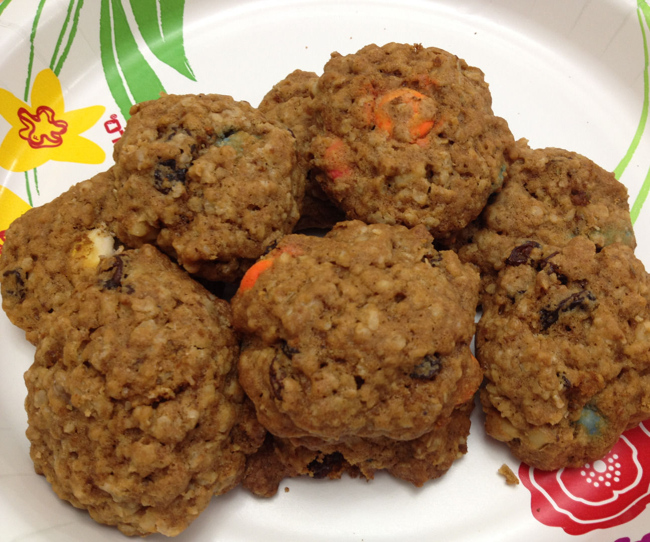 Smarties Oatmeal Cookies (Leftover Halloween Candies) (with Pictures