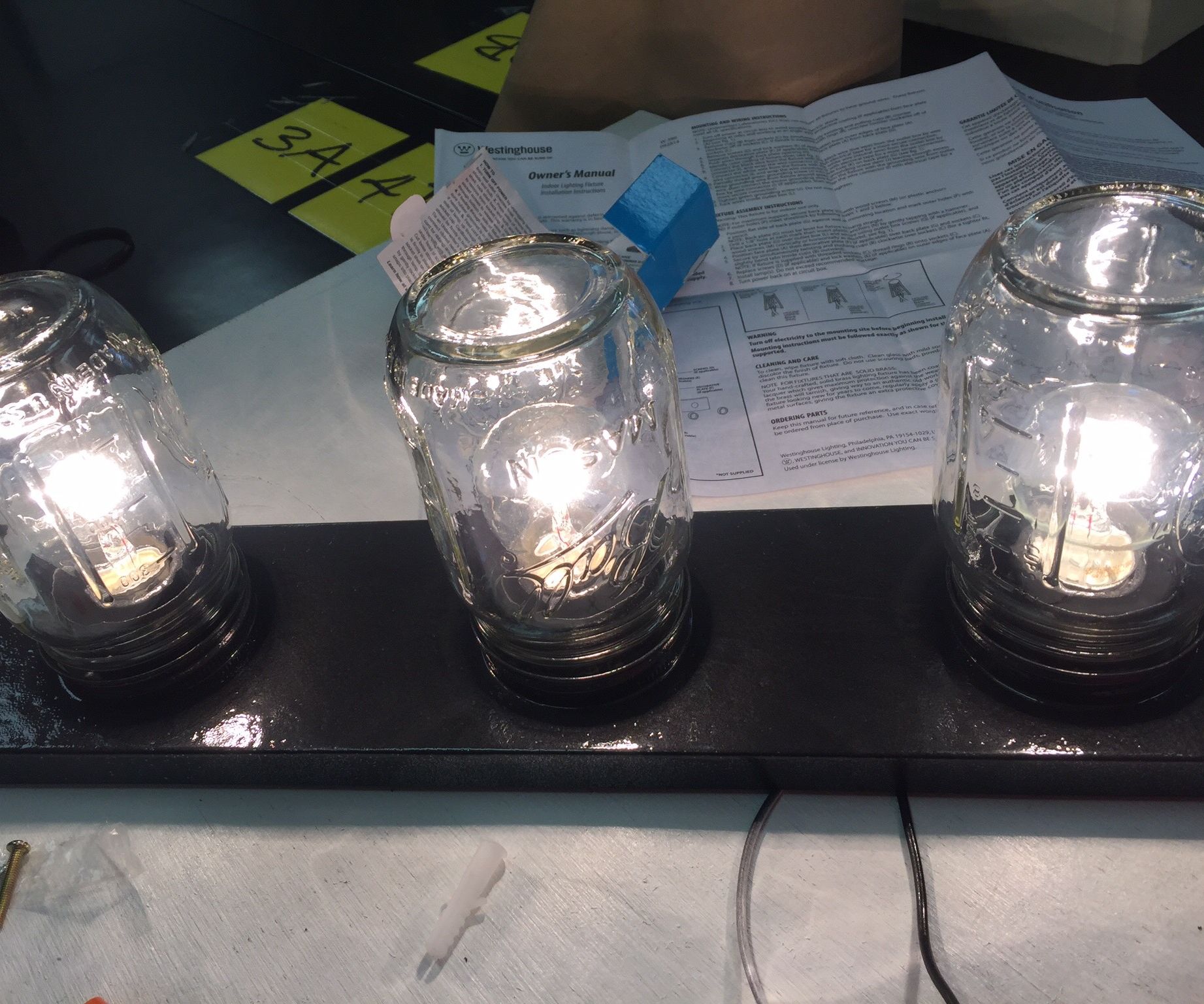 How to Make a Mason Jar Light Fixture 10 Steps Instructables