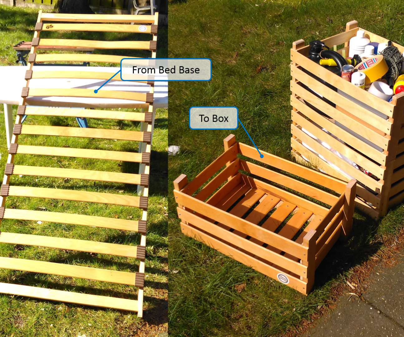 Box From a Bed Base 5 Steps (with Pictures) Instructables