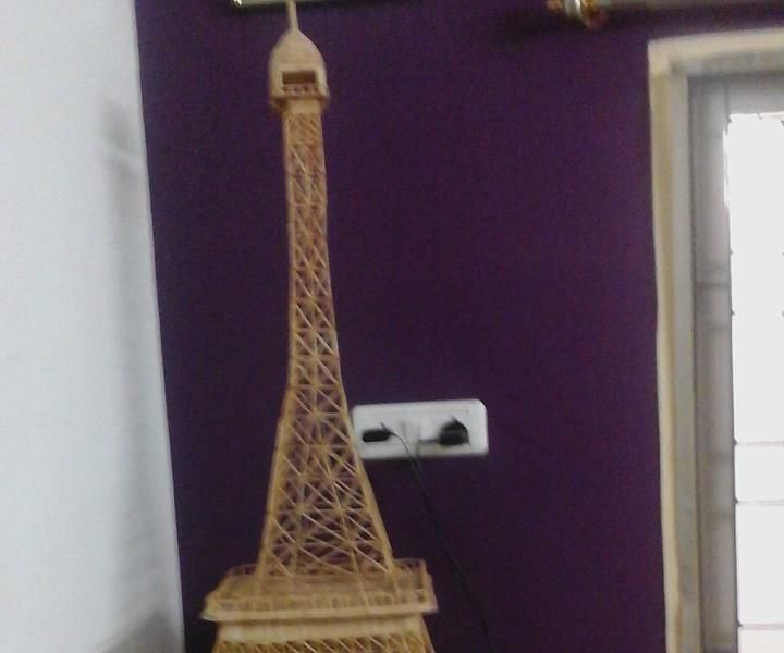 Eiffel Tower Made From 43,642 Matchsticks Instructables