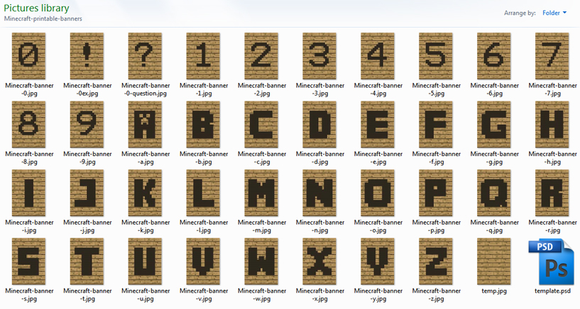 Custom Minecraft Themed Bunting Instructables