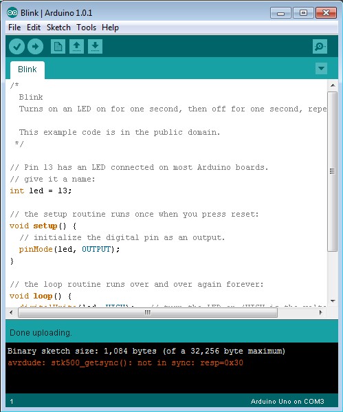 Solution: Avrdude Stk500_getsync(): Not in Sync Resp=0x30 Error for ...
