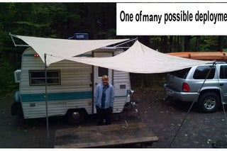 Sun Shade For Travel Trailer Or Rv 70 8 Steps With Pictures Instructables