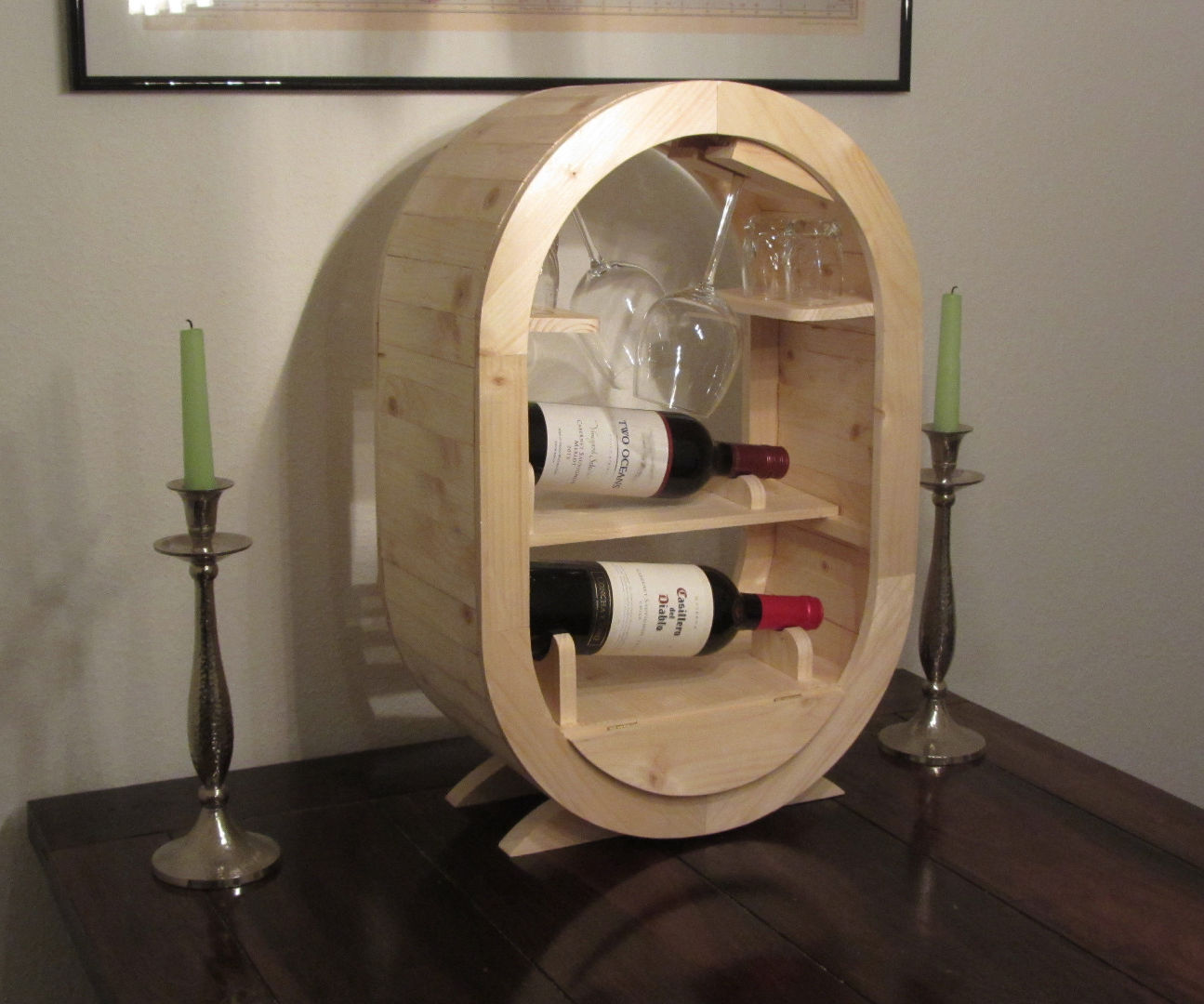 A BarrelStyle Wine Rack a 2x4 Project 7 Steps (with Pictures