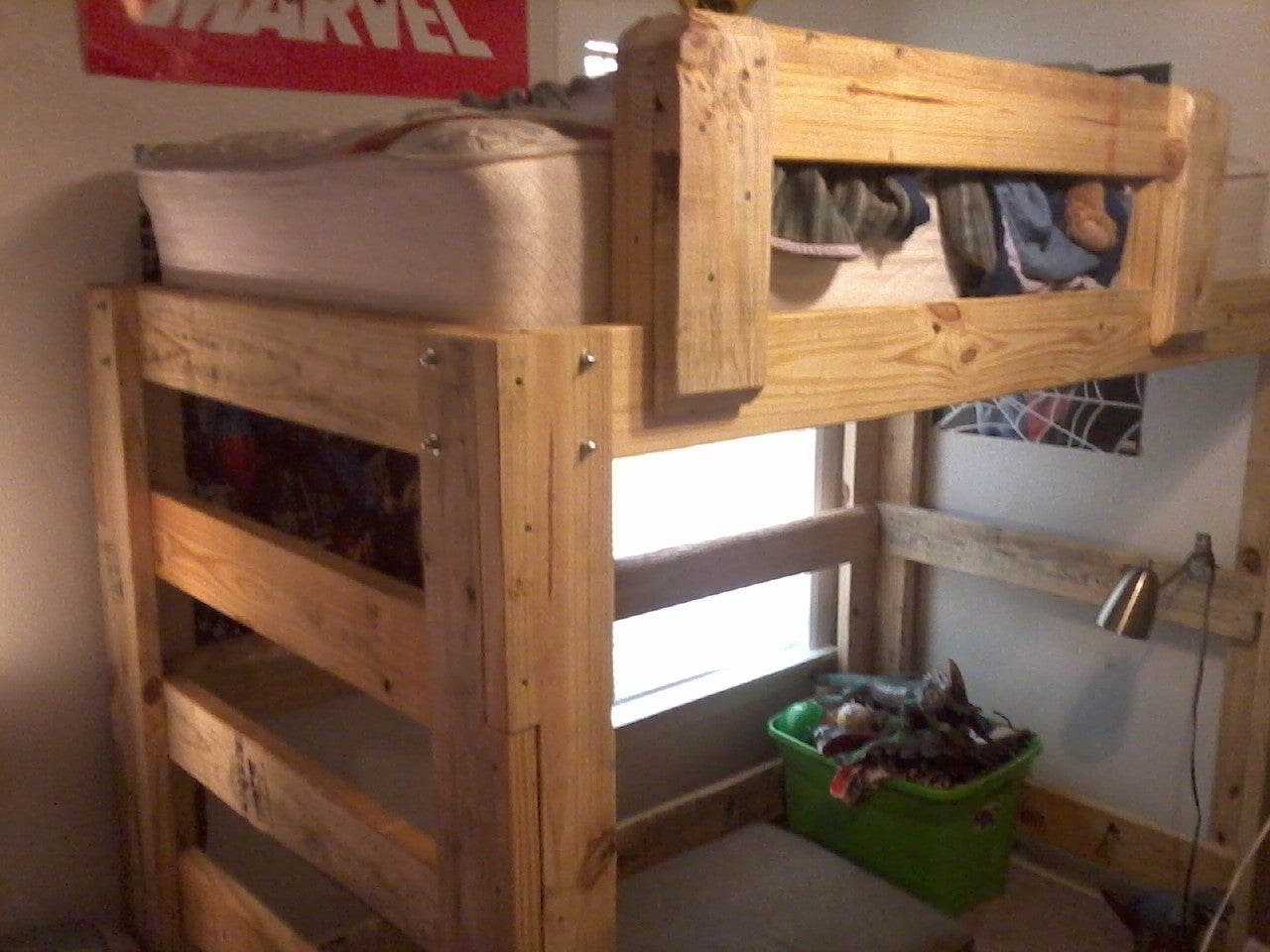 Loft Bed From Reclaimed Lumber 4 Steps