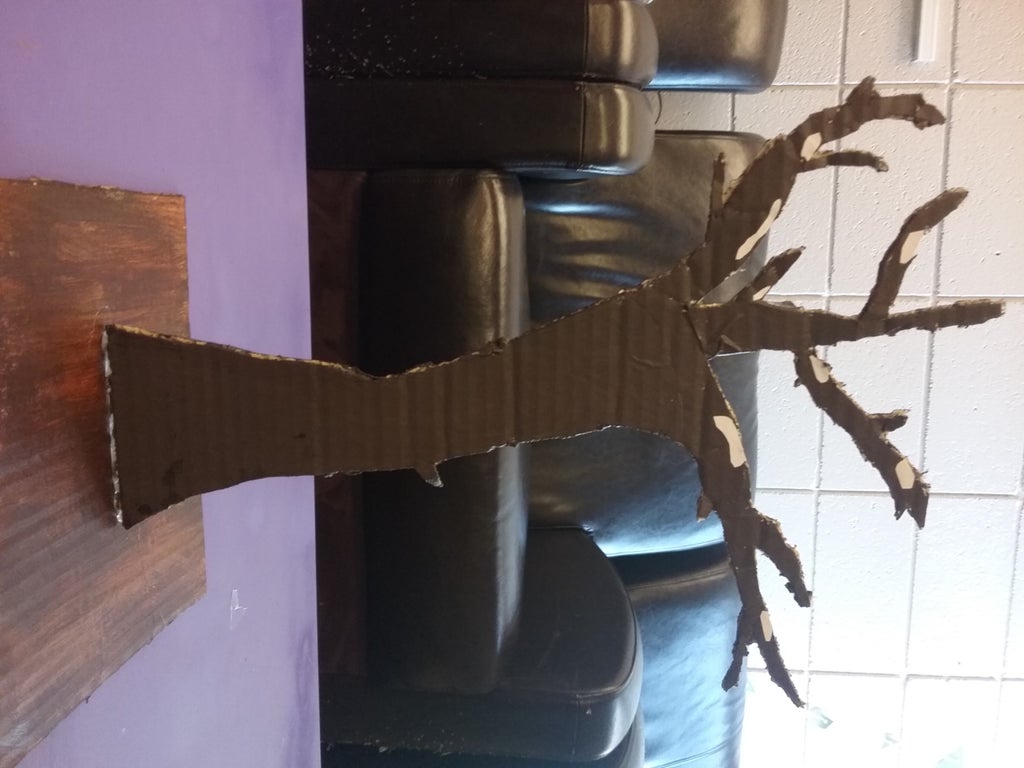 Cardboard Snowy Tree 13 Steps Instructables