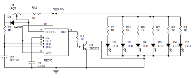 PWM Lamp Dimmer Using NE555 Timer led dimming wiring diagram capacitor 