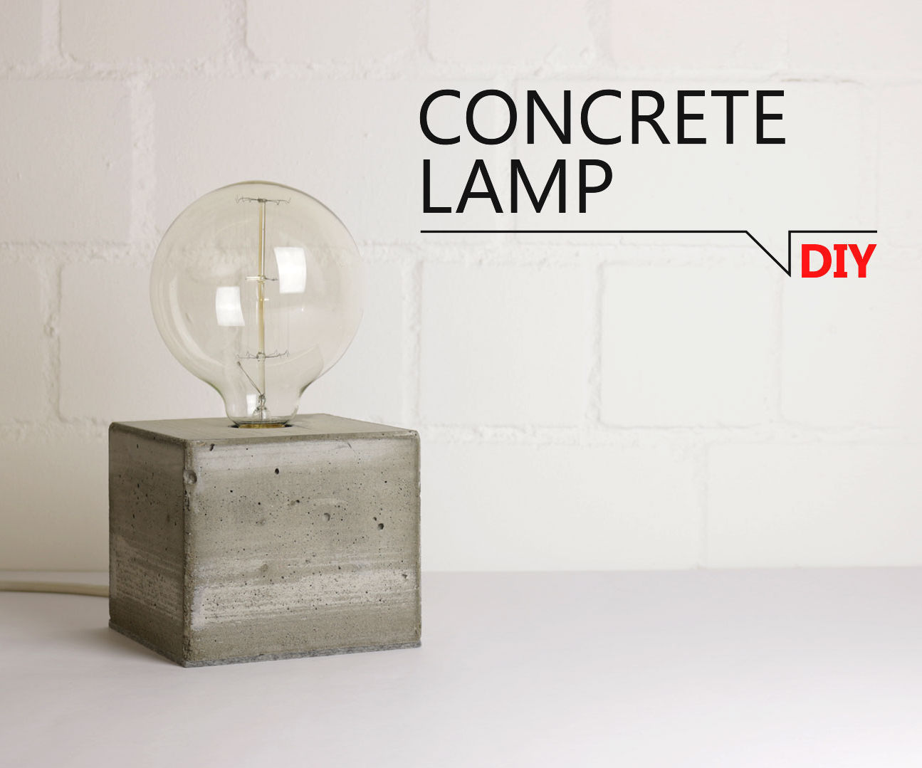 DIY Concrete Lamp 9 Steps (with Pictures) Instructables