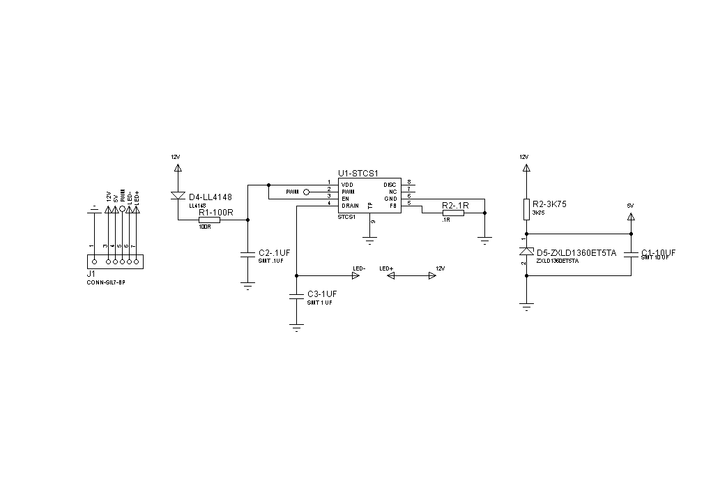 1.5A Constant Current Linear Regulator for LEDs For 6 Steps