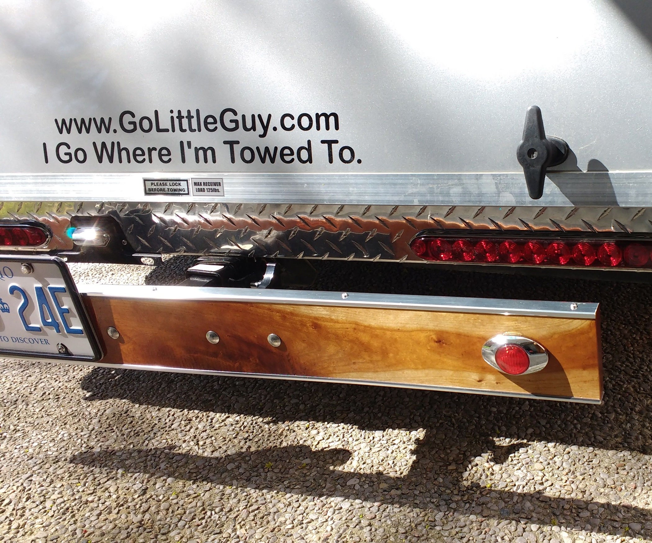 A Hitch Mounted Removable Wooden Bumper 7 Steps (with Pictures