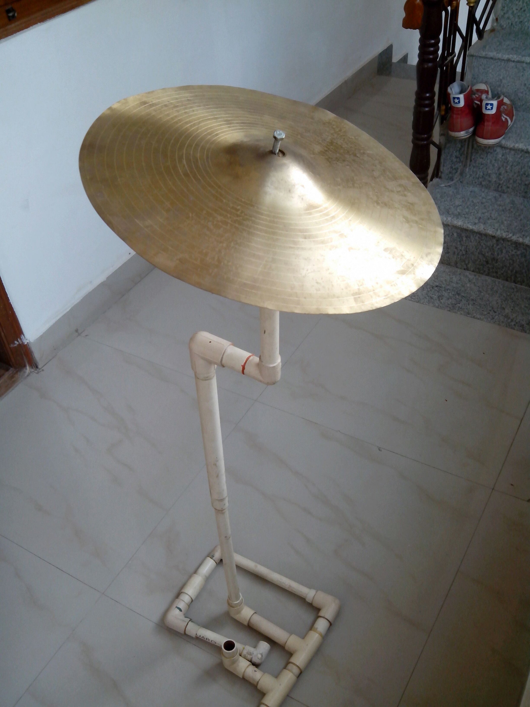 Make Your Own Cymbal Stand 4 Steps Instructables