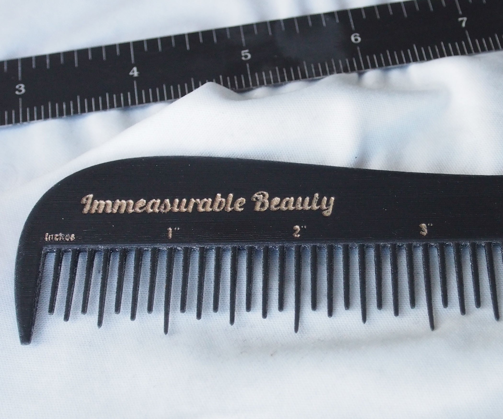 Immeasurable Beauty a Comb That Is Also a Ruler 6 Steps (with