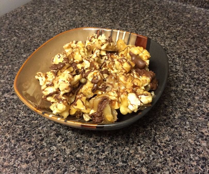 Caramel Popcorn With Chocolate Drizzle 8 Steps (with Pictures) Instructables