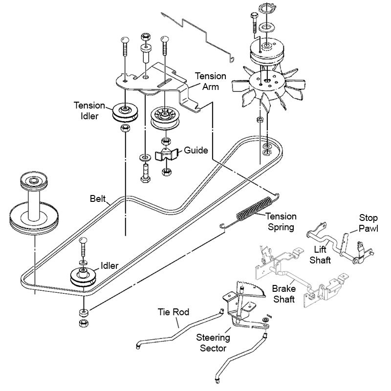 How To Change The Traction Belt On A John Deere Lt155 8