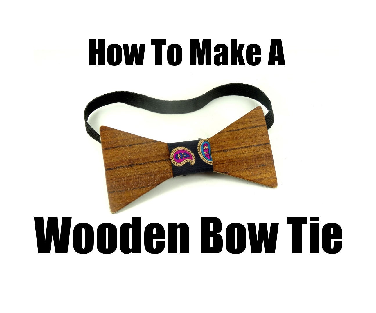 wooden bow tie pattern