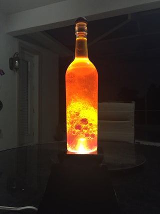 Lava Lamp From A Wine Bottle 7 Steps With Pictures Instructables