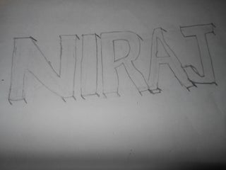 How To Drawing 3d Your Names 5 Steps Instructables