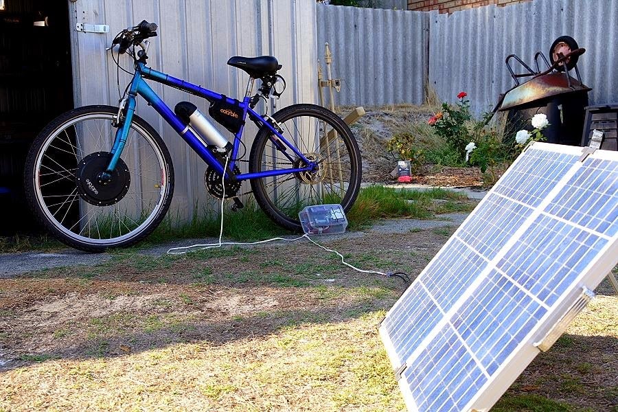 Charge Electric Bike Battery With Solar Panel 5 Steps Instructables