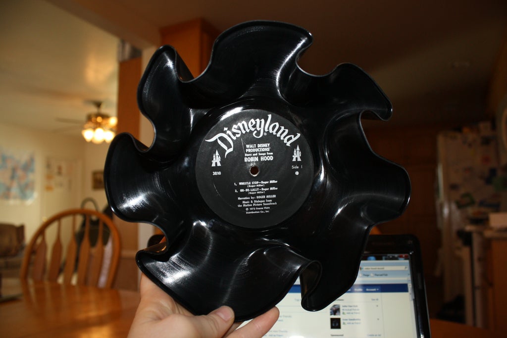 How To Make Vinyl Record Bowl 9 Steps Instructables