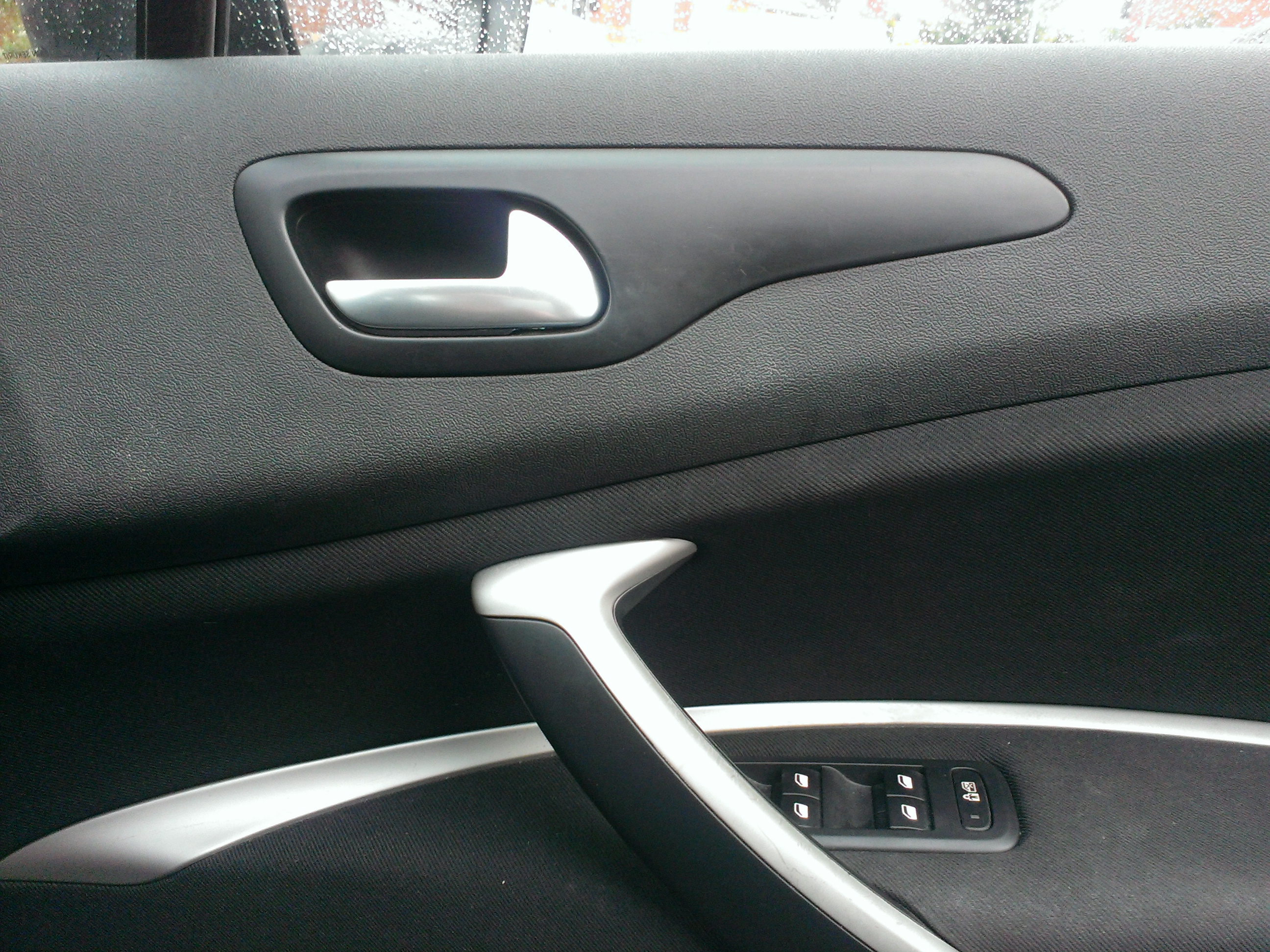 Left passegner side Silver Wing mirror glass for Citroen C4 Picasso 2008-2015