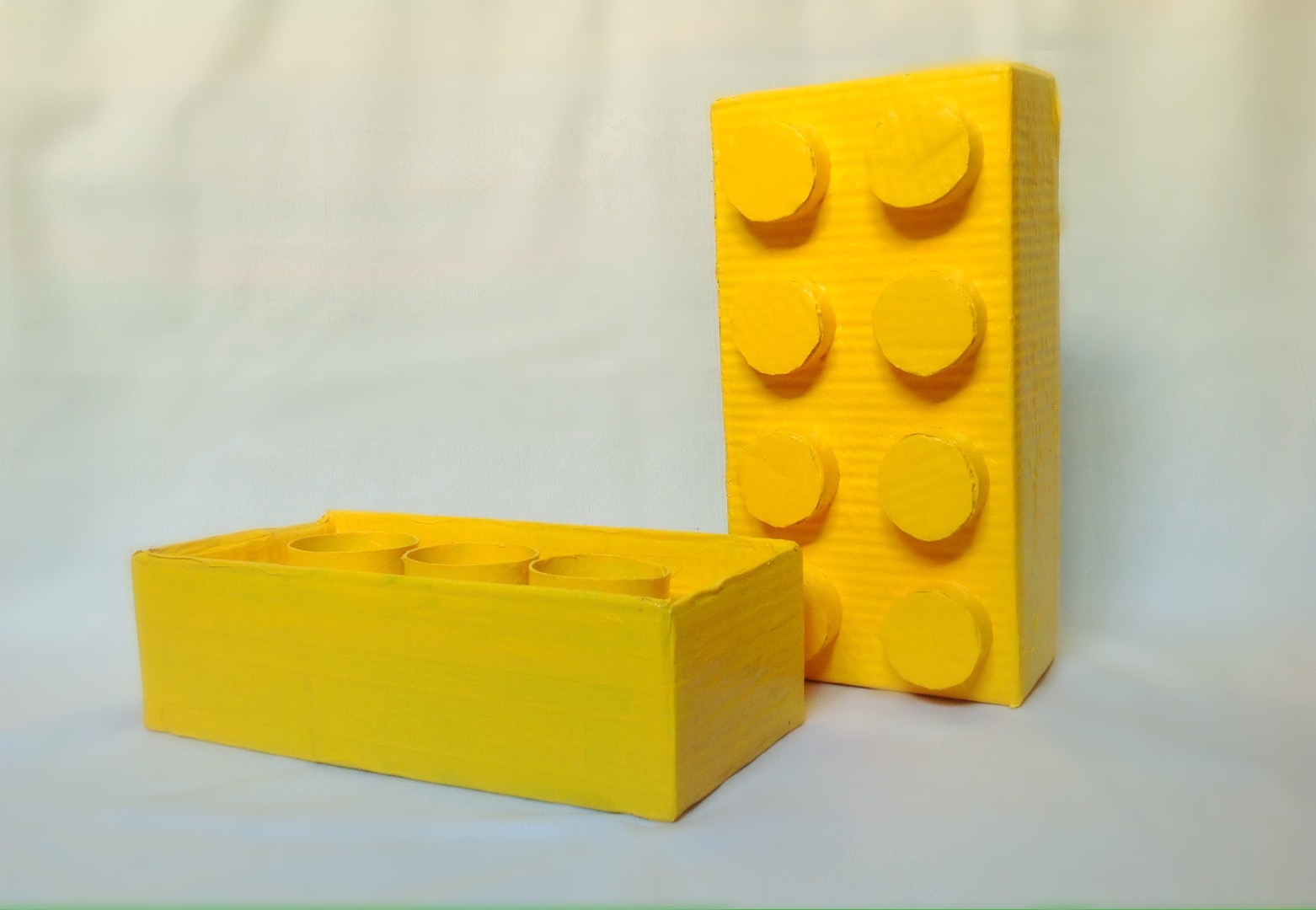 cardboard lego